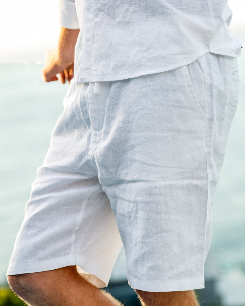 Casablanca - Shorts de Linho Premium