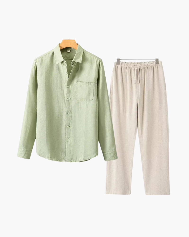 Conjunto de Linho Luxion (manga comprida)