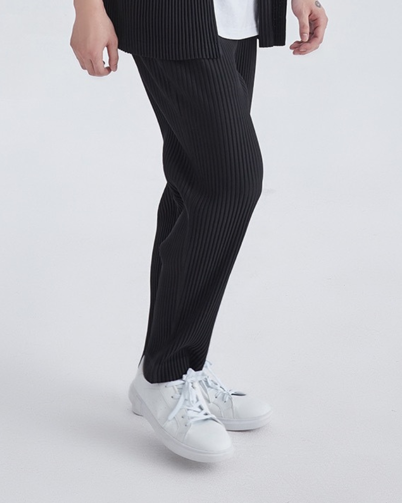 Calça de Algodão Canelada