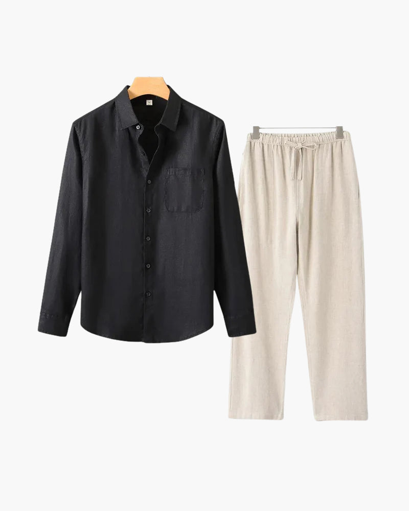 Conjunto de Linho Luxion (manga comprida)