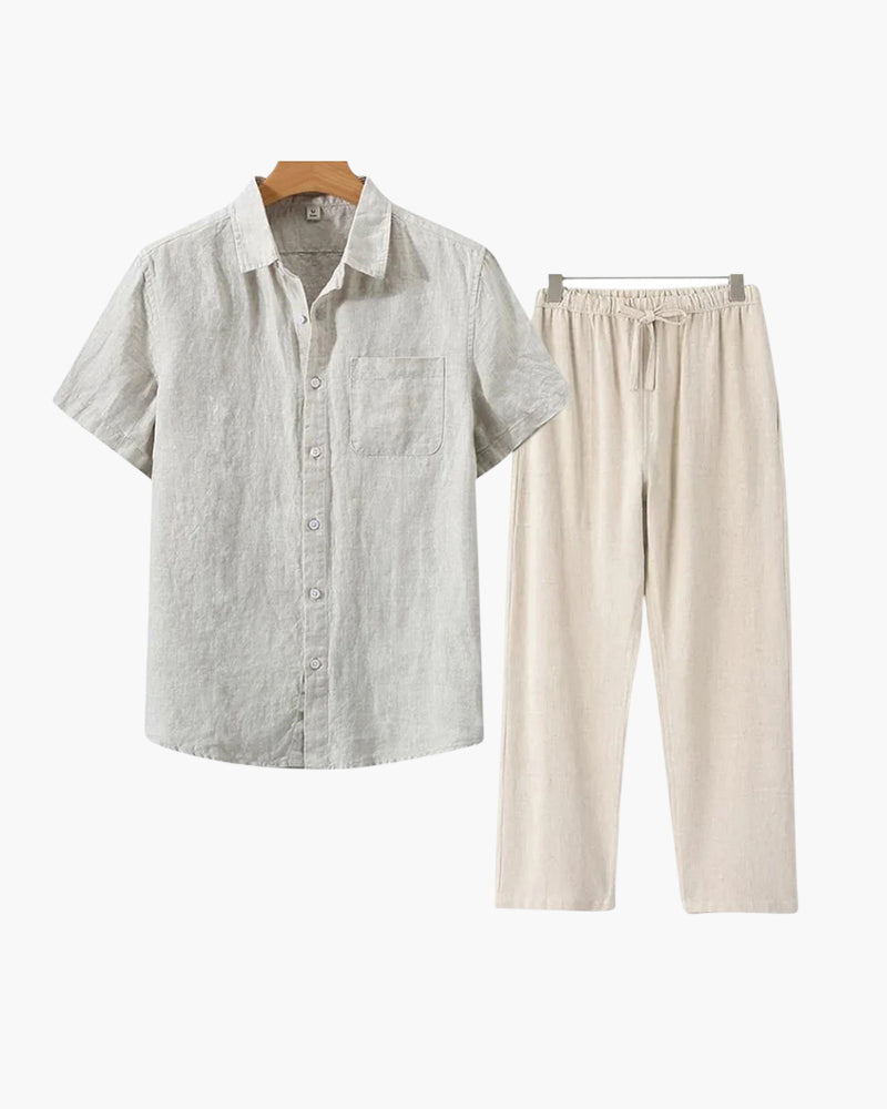 Conjunto de linho Luxion (manga curta)