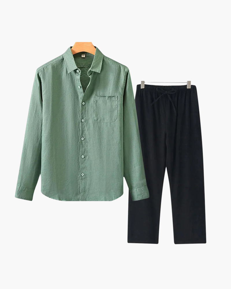 Conjunto de Linho Luxion (manga comprida)