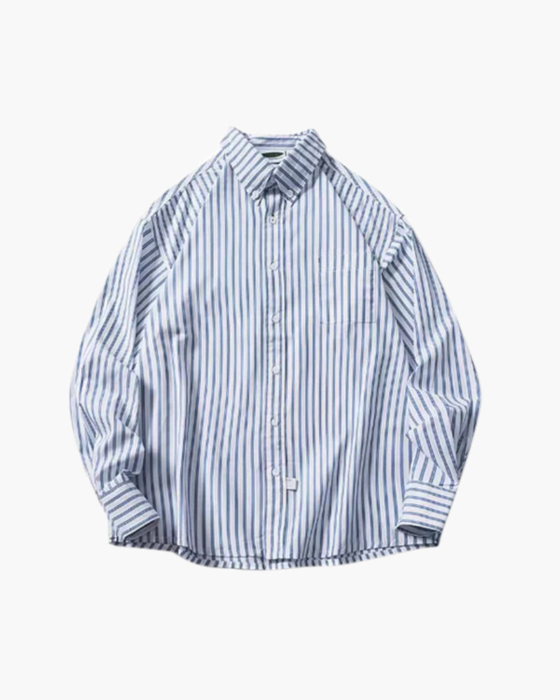 Camisa Listrada Oversized