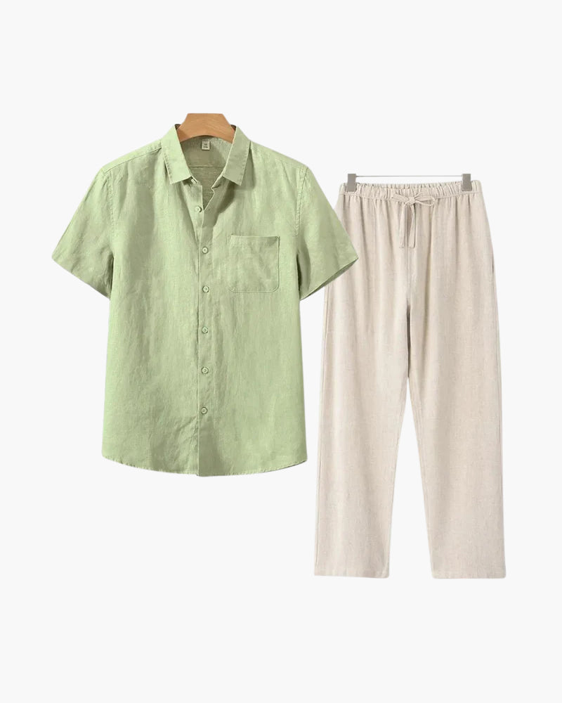 Conjunto de linho Luxion (manga curta)