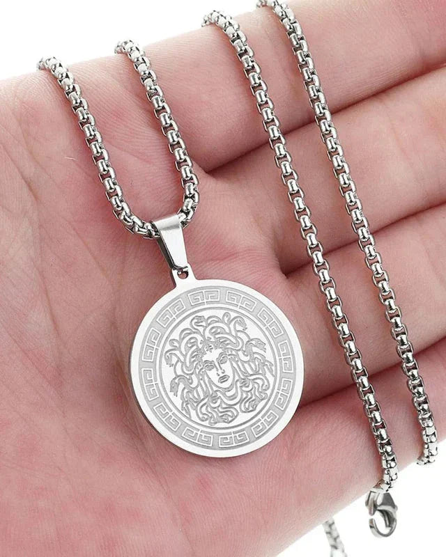 Medusa Corrente Longa (Ouro & Prata)