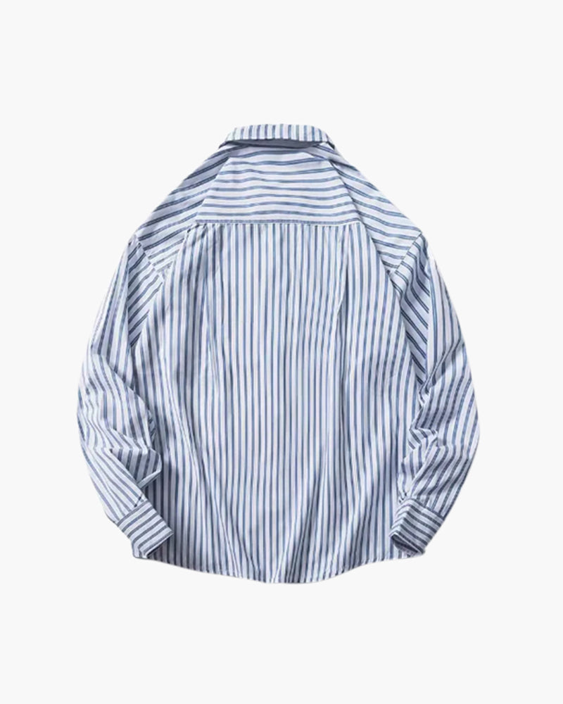 Camisa Listrada Oversized