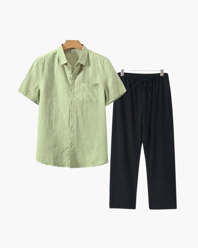 Conjunto de linho Luxion (manga curta)