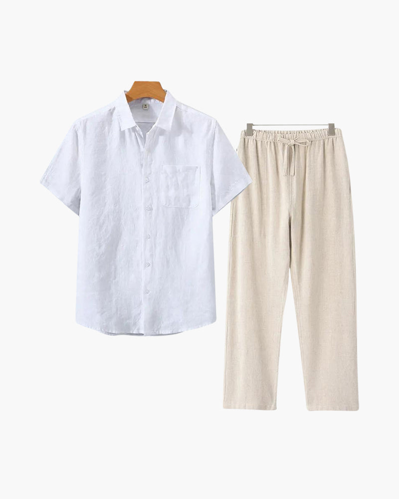 Conjunto de linho Luxion (manga curta)