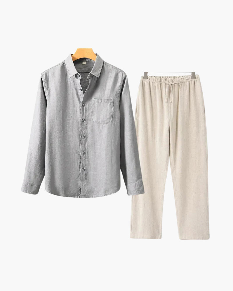 Conjunto de Linho Luxion (manga comprida)