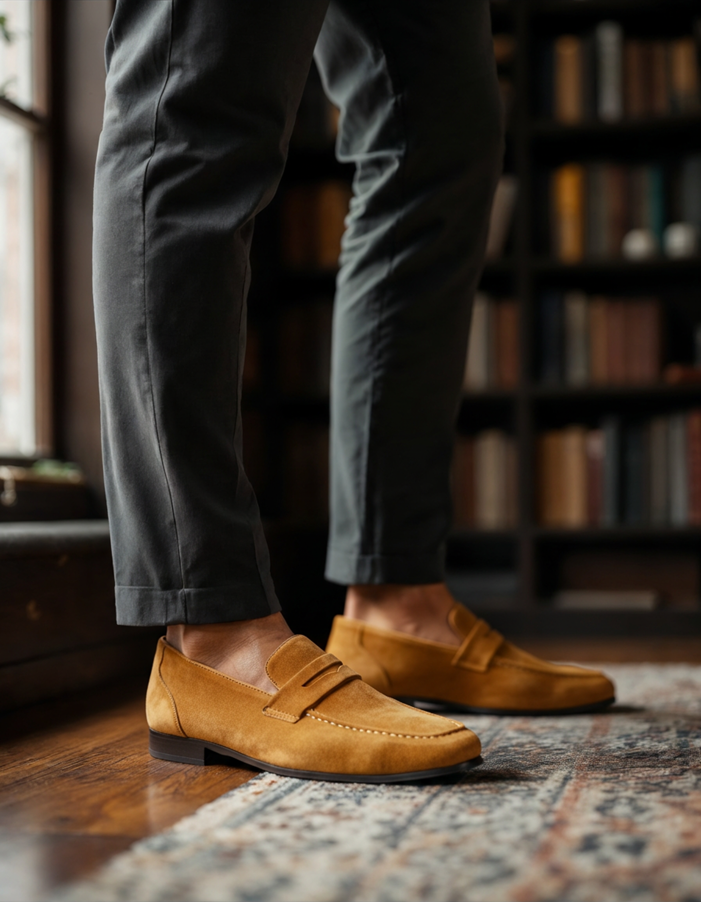 Mocassins de Camurça estilo Penny Luxion