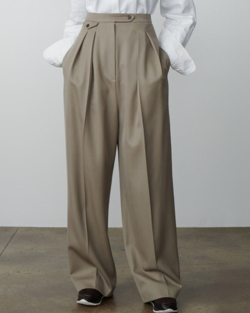 Calças de Lã Oversized