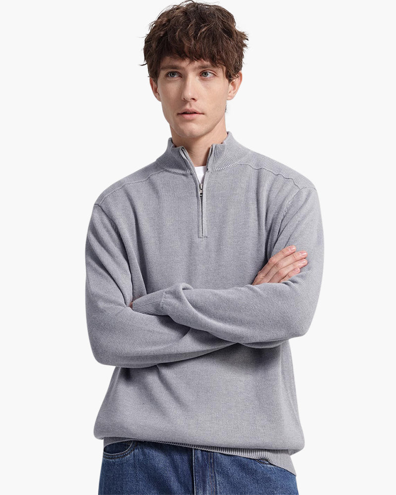 Suéter Merino 100% Lã com Zíper