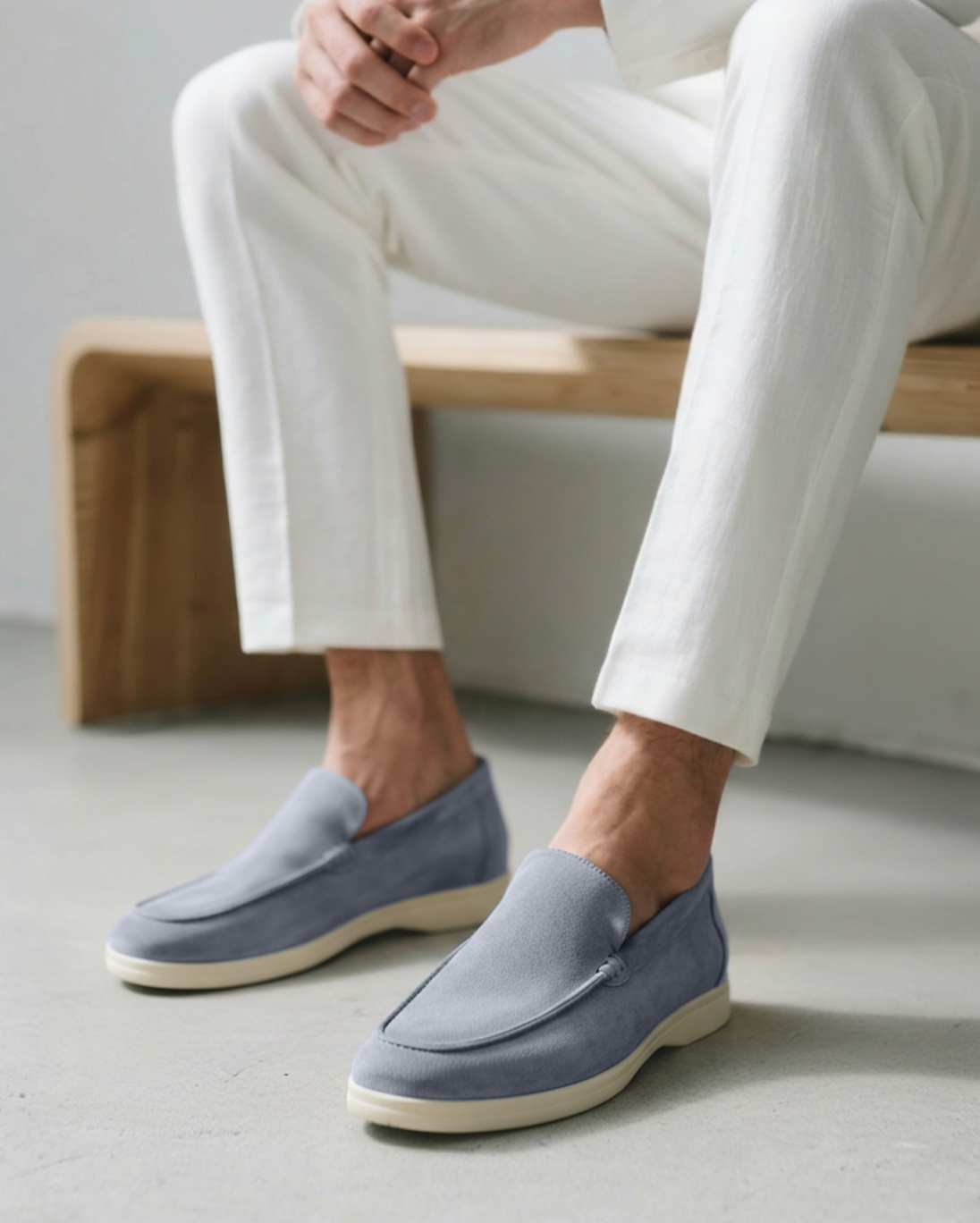 Mocassins de Camurça Premium Luxion - (Adquira seu Bracelete Old Money)