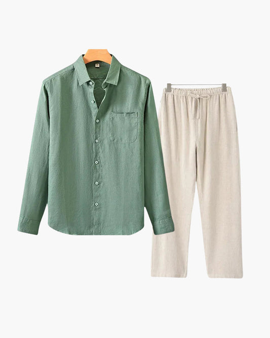 Conjunto de Linho Luxion (manga comprida)