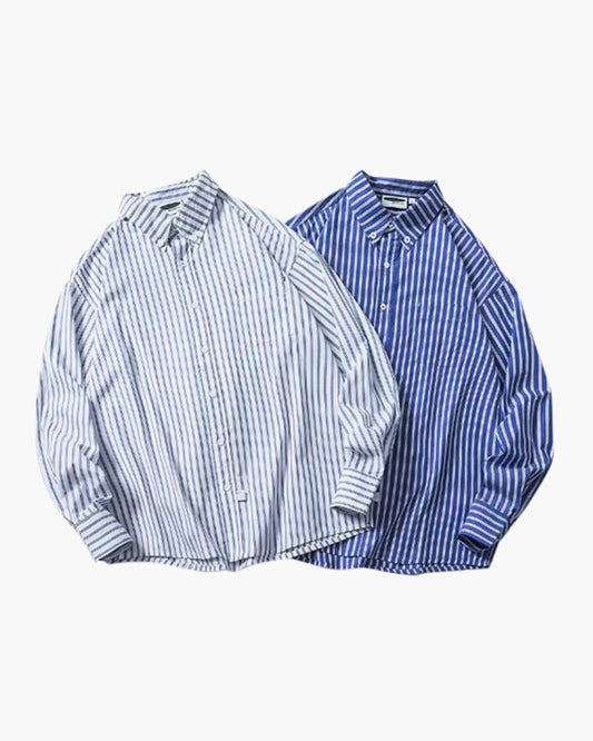 Camisa Listrada Oversized