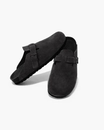 Tamanco Verona Camurça Preto