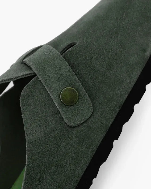 Tamanco Verona Camurça Musgo