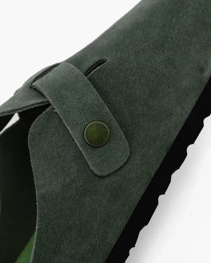 Tamanco Verona Camurça Musgo