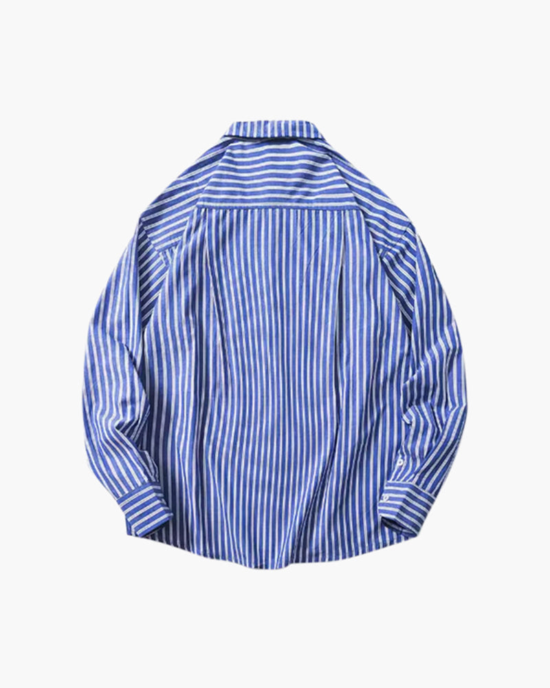 Camisa Listrada Oversized