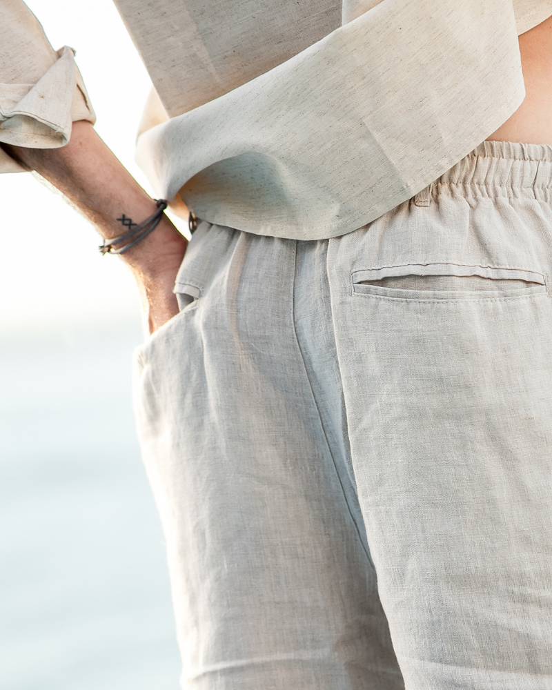 Casablanca - Shorts de Linho Premium