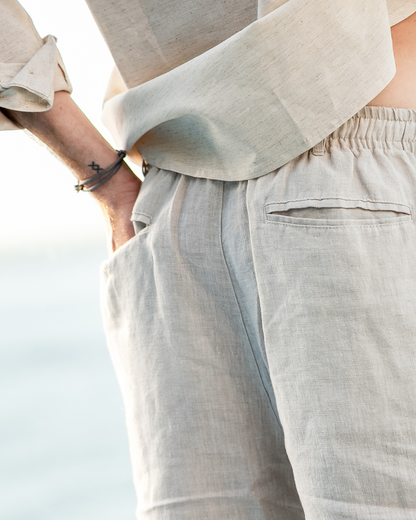 Casablanca - Shorts de Linho Premium