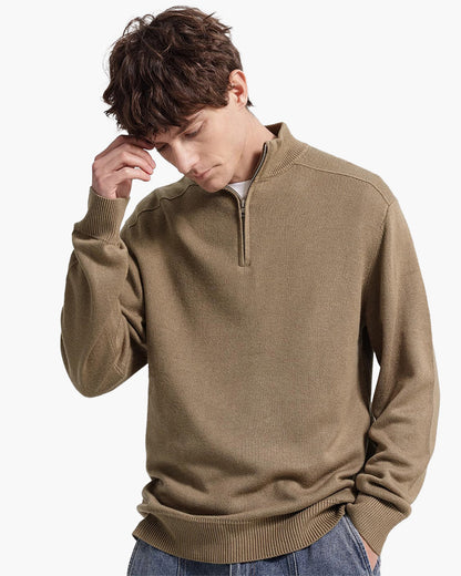 Suéter Merino 100% Lã com Zíper