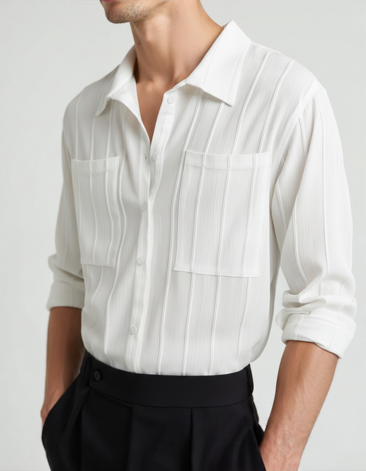 Camisa canelada ST Tropez