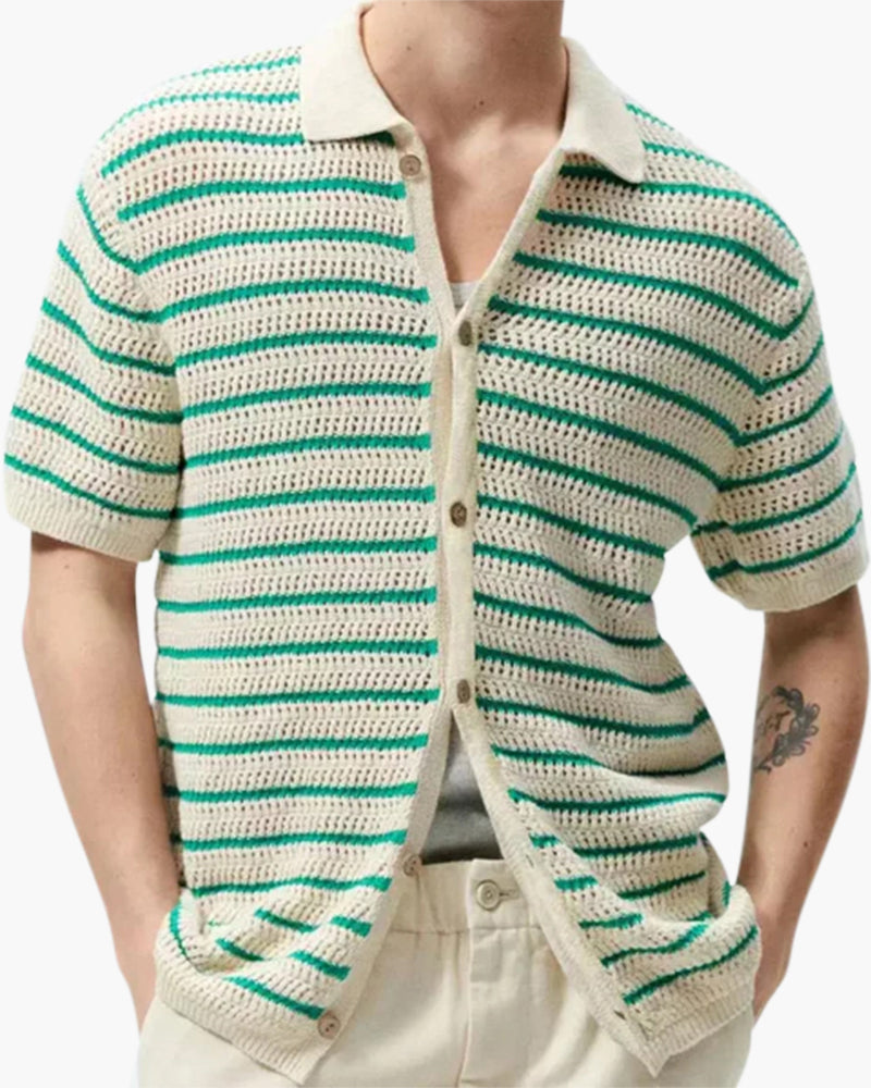Marbella - Camisa de Botões de Malha