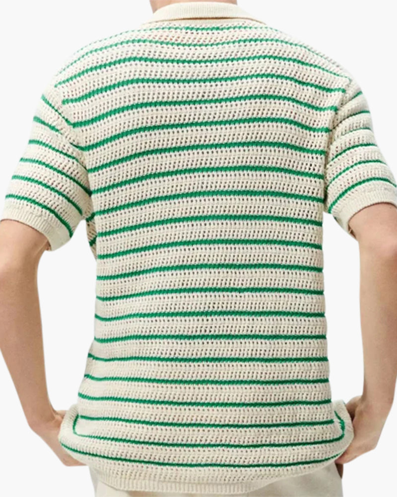 Marbella - Camisa de Botões de Malha