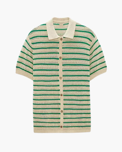 Marbella - Camisa de Botões de Malha