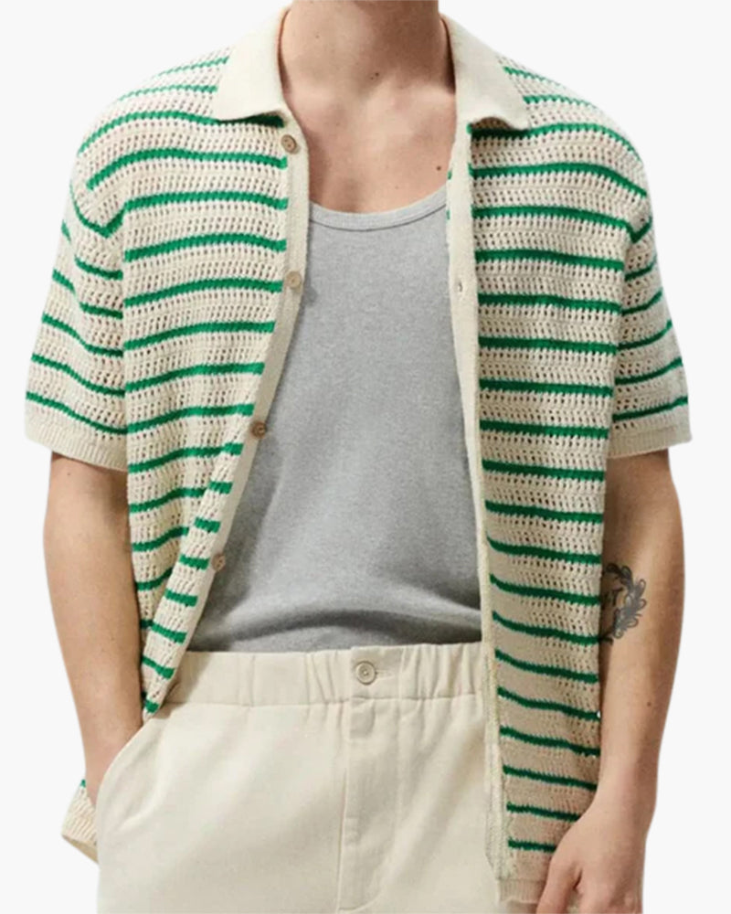 Marbella - Camisa de Botões de Malha