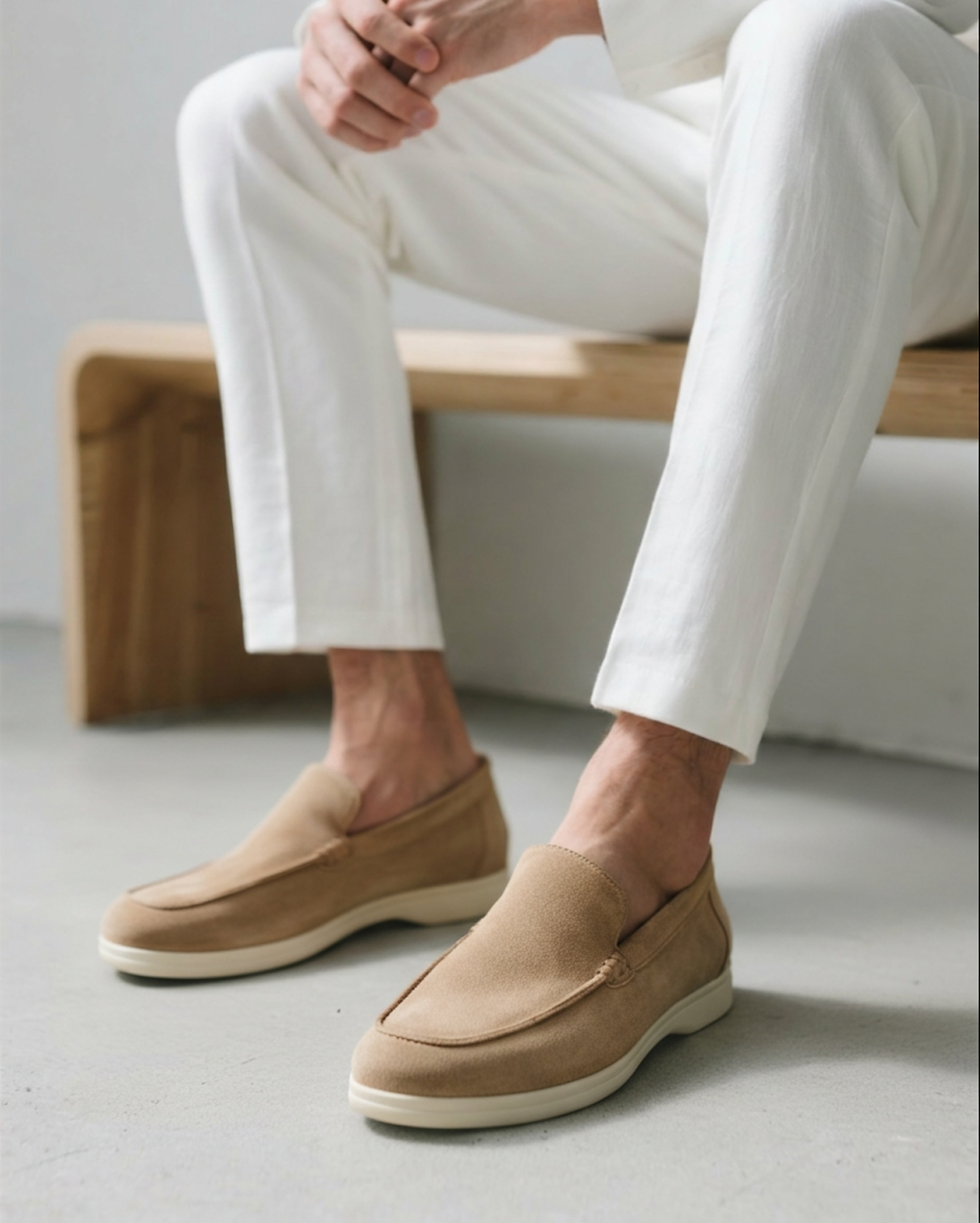Mocassins de Camurça Premium Luxion - (Adquira seu Bracelete Old Money)