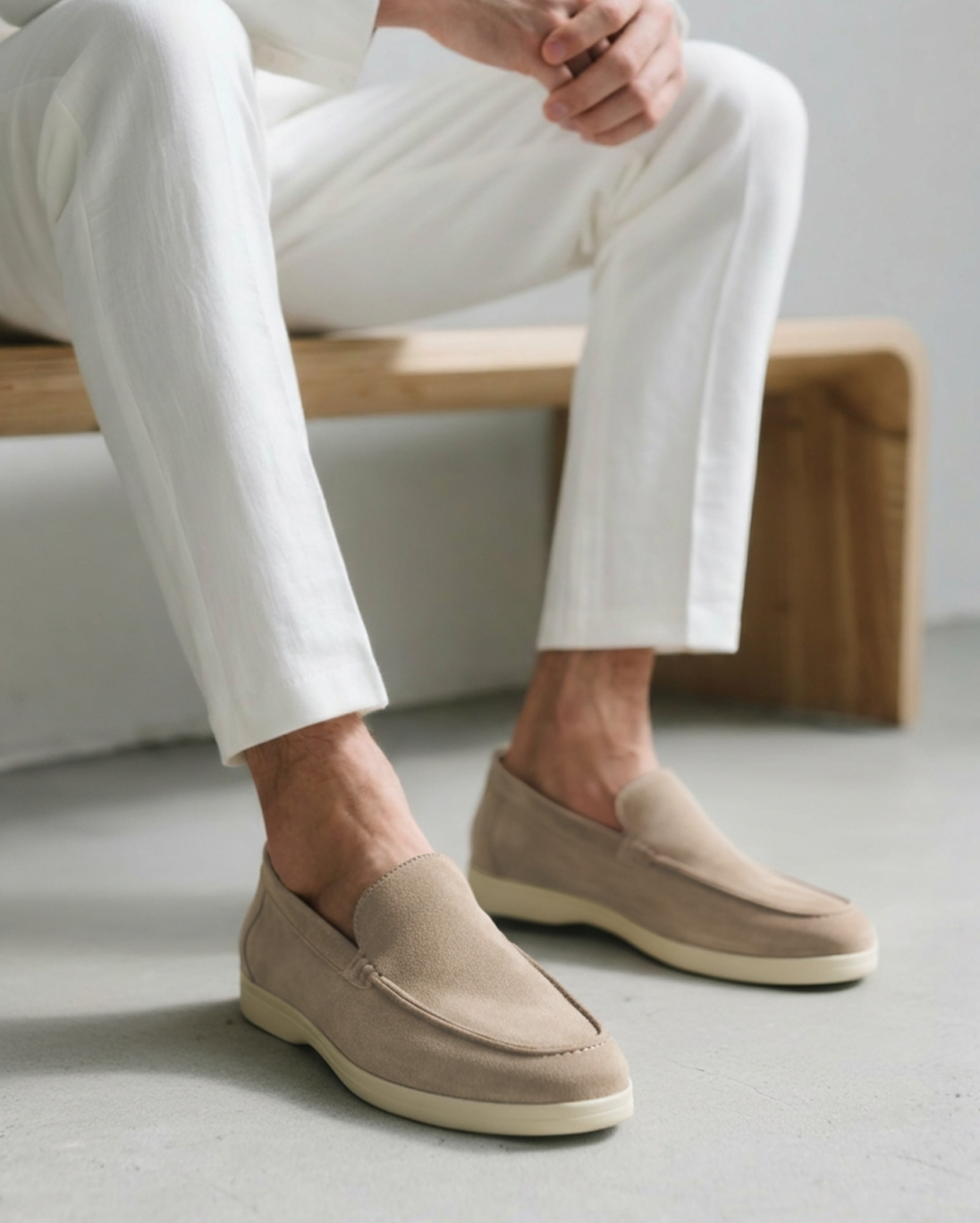 Mocassins de Camurça Premium Luxion - (Adquira seu Bracelete Old Money)