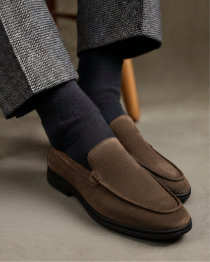 Mocassins de Camurça Premium - Sola Preta