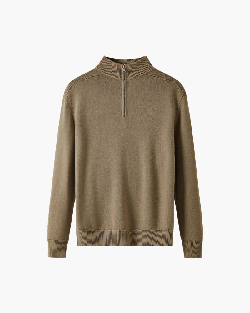 Suéter Merino 100% Lã com Zíper